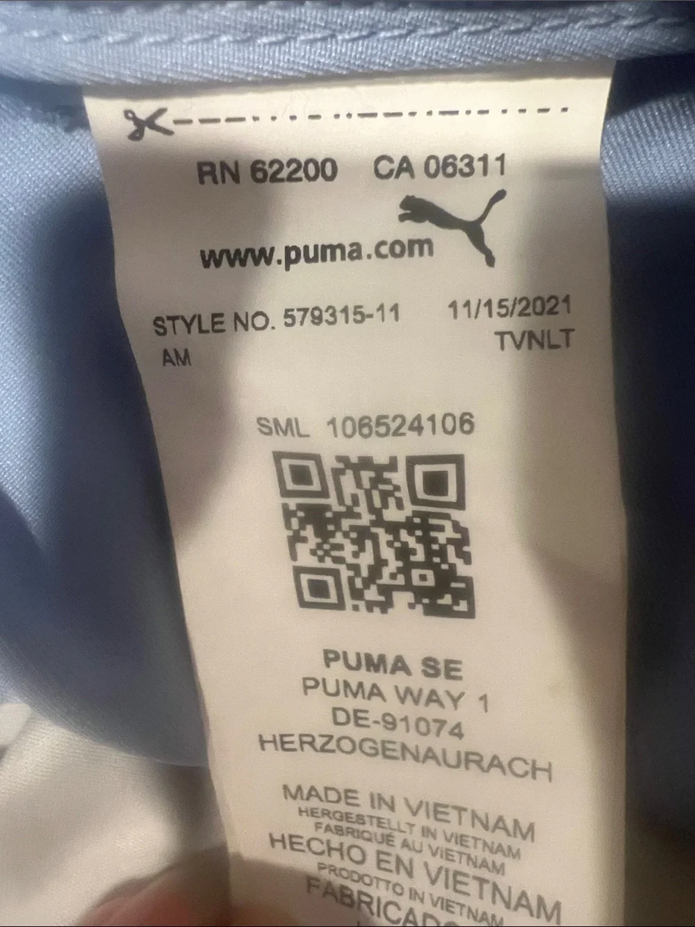 Puma Girl’s Golf Shorts Serenity Blue 3.5” inseam Drycell technology NWT M XL